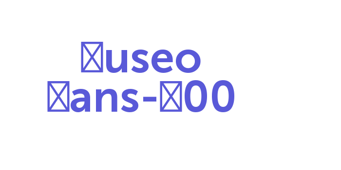 Download Museo Sans-700 Font