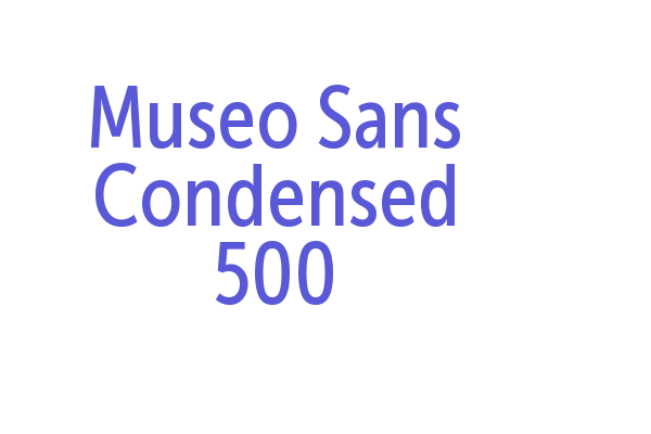 Museo Sans Condensed 500 Font