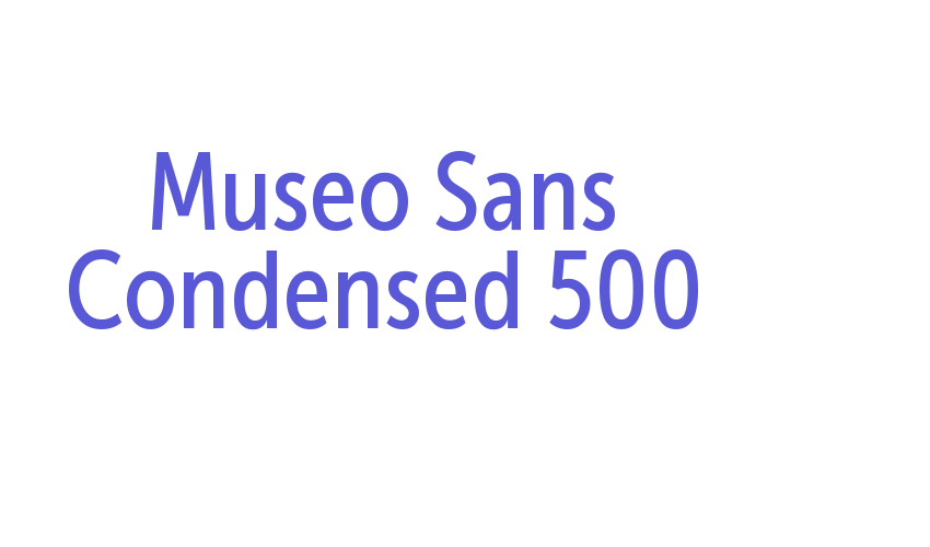 Museo Sans Condensed 500 Font Download