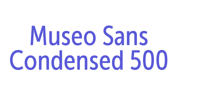 Museo Sans Condensed 500 Font Download