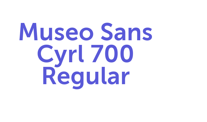 Museo Sans Cyrl 700 Regular Font Download