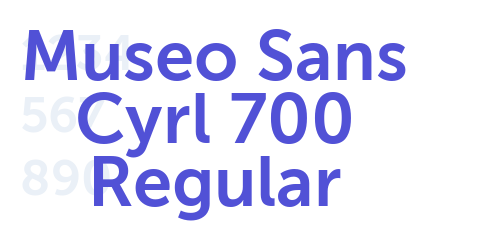 Museo Sans Cyrl 700 Regular