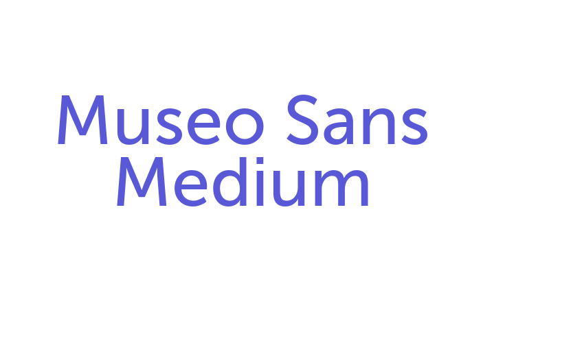 Museo Sans Medium Font Download