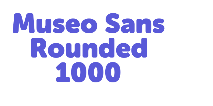 Museo Sans Rounded 1000 Font Download