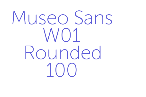 Museo Sans W01 Rounded 100 Font