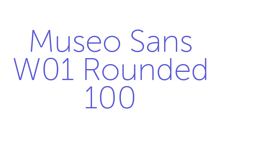 Museo Sans W01 Rounded 100 Font Download