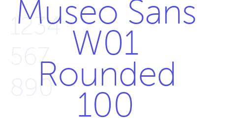 Museo Sans W01 Rounded 100