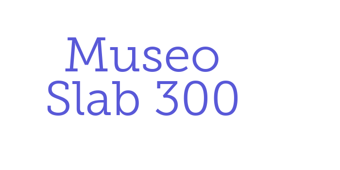 Museo Slab 300 Font