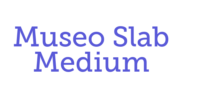 Museo Slab Medium Font Download