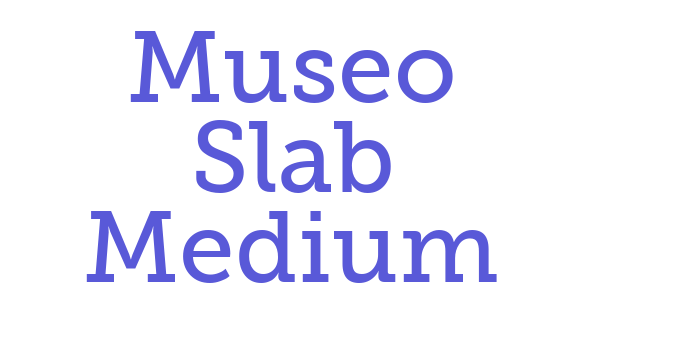 Museo Slab Medium Font