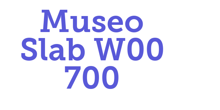 Museo Slab W00 700 Font