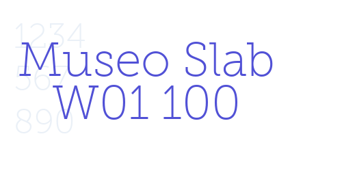Museo Slab W01 100-font-download