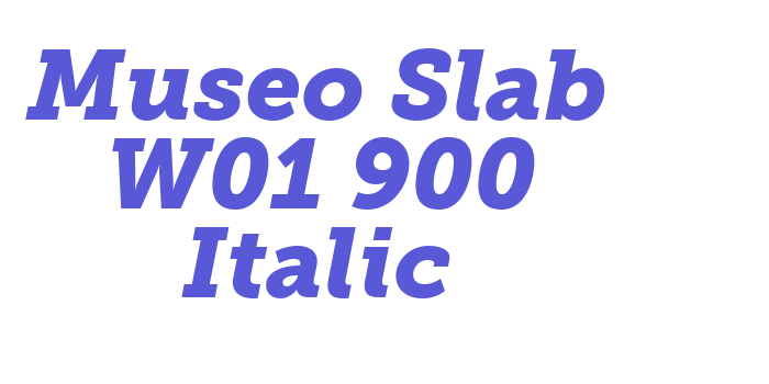 Download Museo Slab W01 900 Italic Font