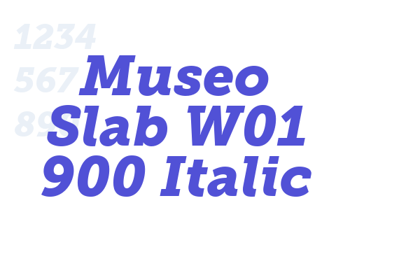 Museo Slab W01 900 Italic