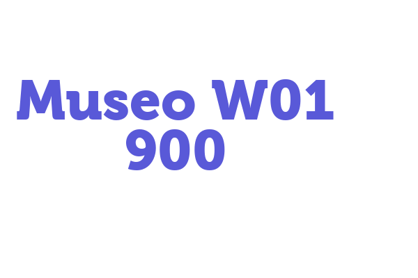 Museo W01 900 Font