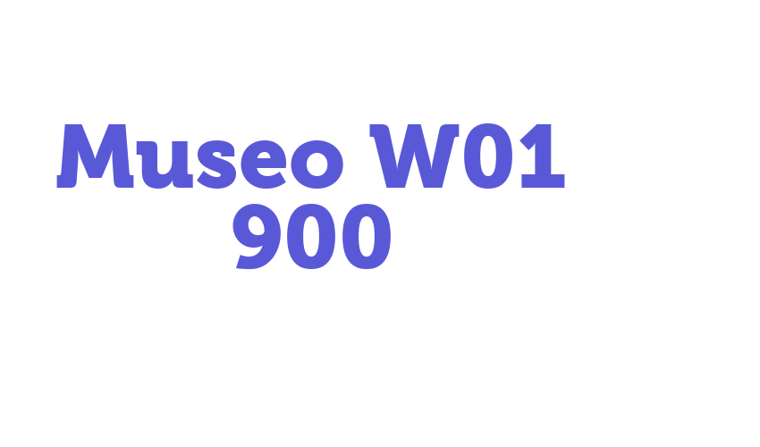 Museo W01 900 Font Download