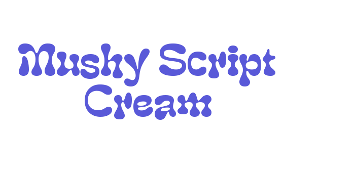 Mushy Script Cream Font Download