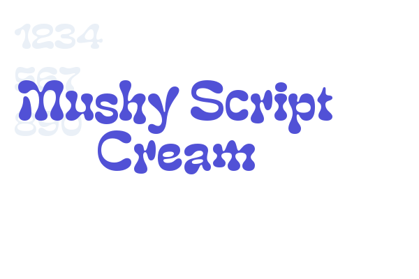 Mushy Script Cream