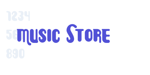 Music Store-font-download
