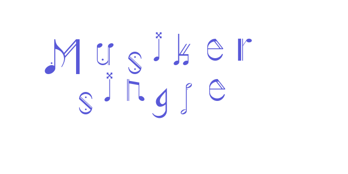 Musiker single Font Download