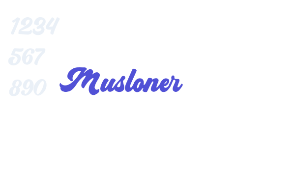 Musloner font download