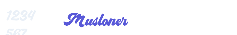 Musloner font download