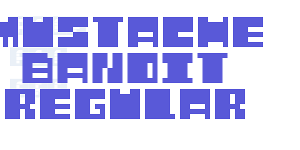 Mustache Bandit Regular font