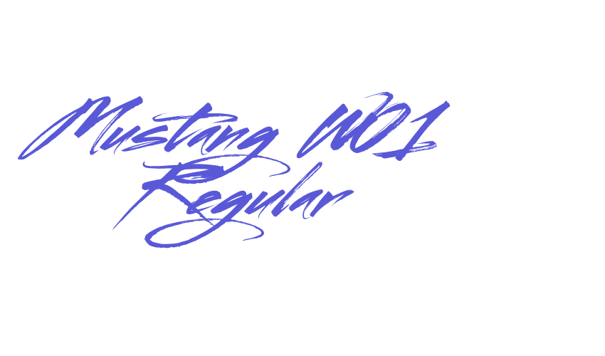 Mustang W01 Regular Font