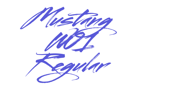 Mustang W01 Regular Font