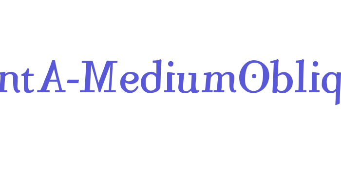 MutantA-MediumOblique Font Download