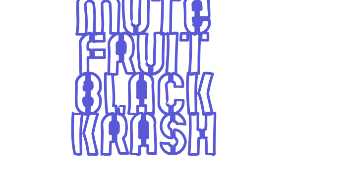 Mute Fruit Black Krash Font Download