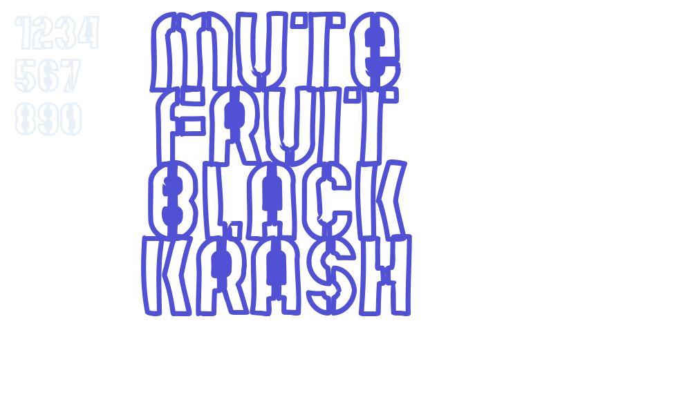 Mute Fruit Black Krash-font-download