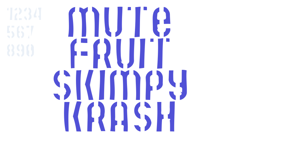 Mute Fruit Skimpy Krash-font-download