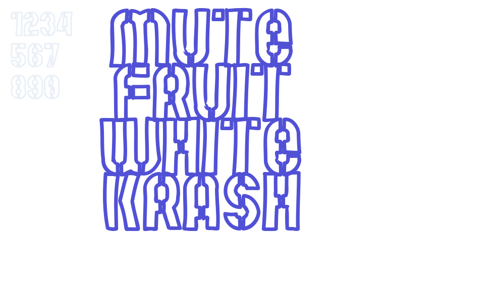 Mute Fruit White Krash-font-download