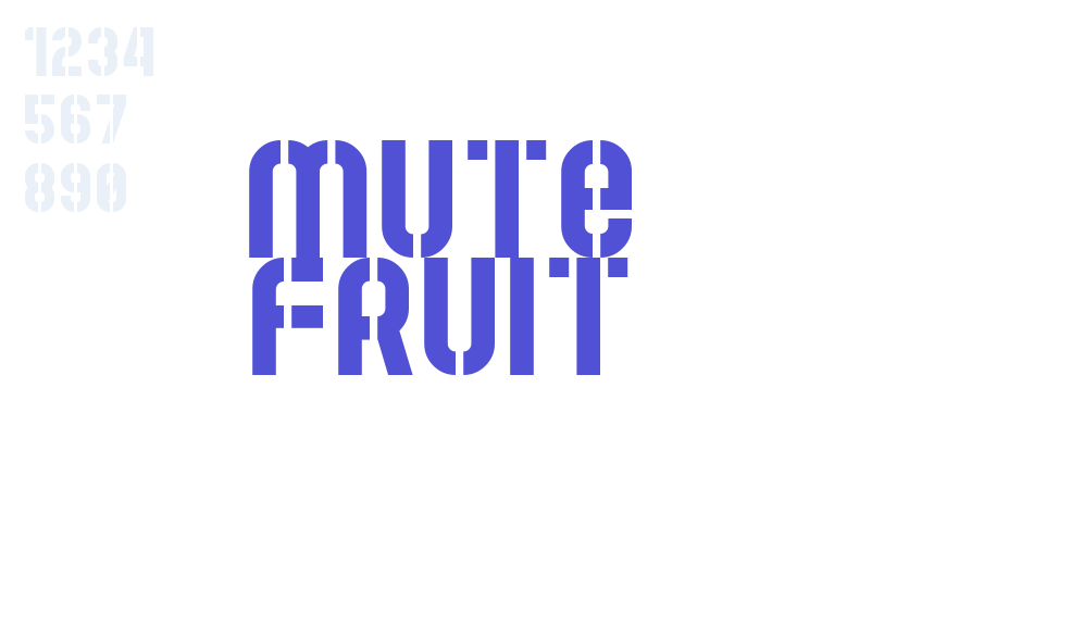 Mute Fruit-font-download