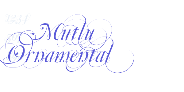 Mutlu  Ornamental font free