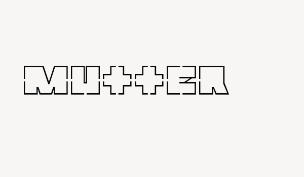 Mutter Font