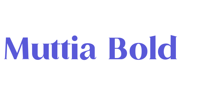 Muttia-Bold Font