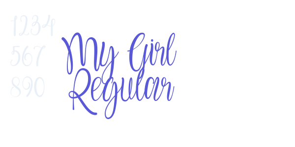 My Girl Regular font free