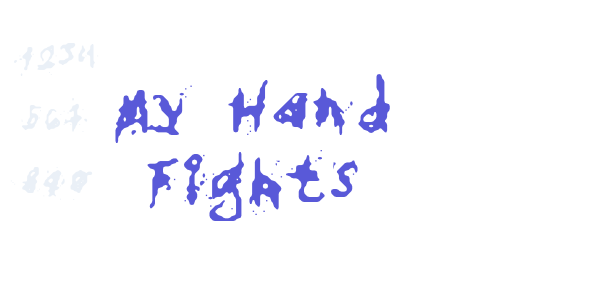 My Hand Fights font free