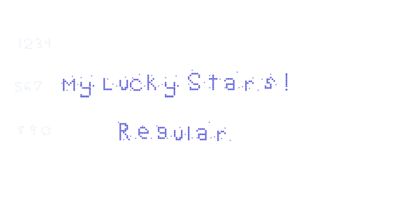 My Lucky Stars! Regular font free