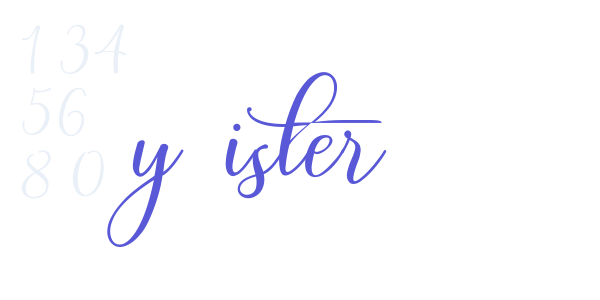 My Sister font free