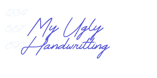 My Ugly Handwritting font