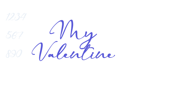 My Valentine font free