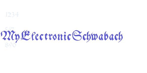 MyElectronicSchwabach font free