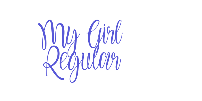 My Girl Regular Font