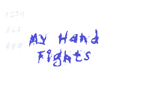 My Hand Fights Font Download