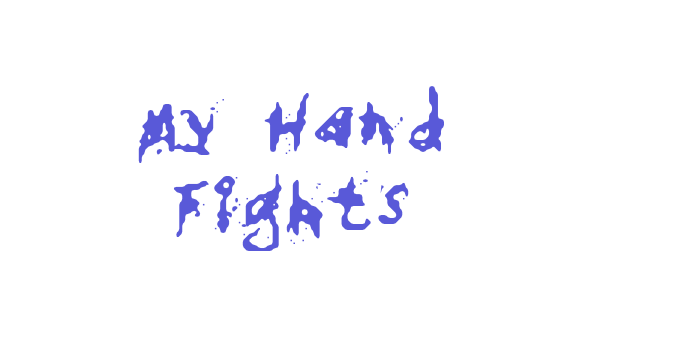 My Hand Fights Font Download