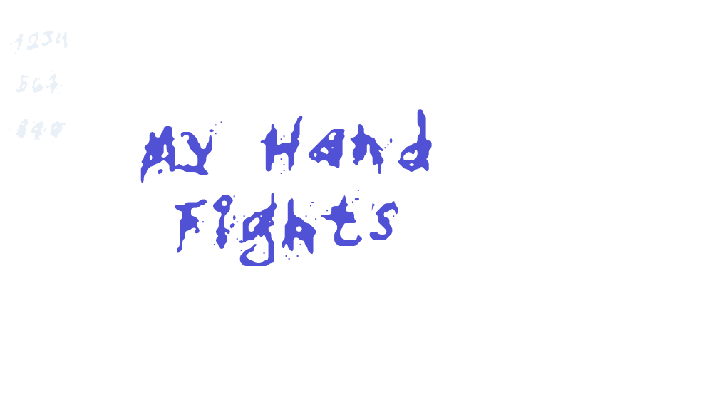 My Hand Fights-font-download