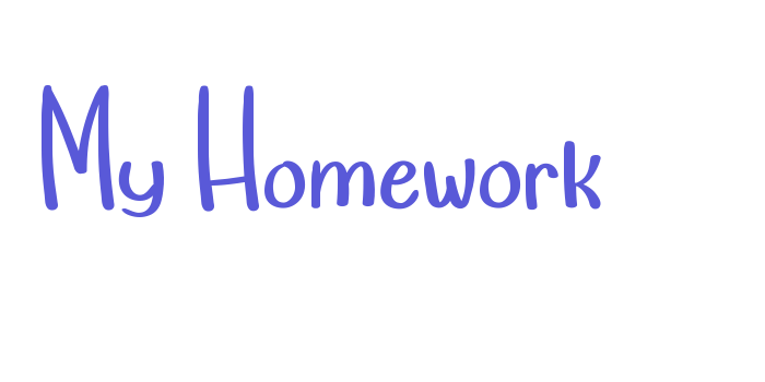 My Homework Font Download